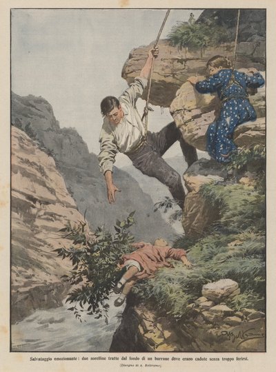 Sauvetage émouvant, deux petites sœurs tirées du fond d